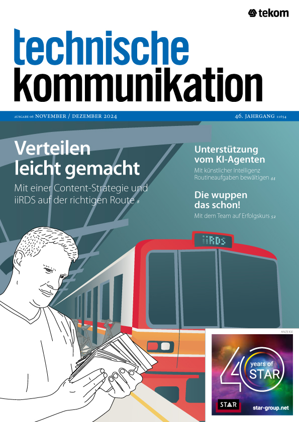 Fachzeitschrift technische kommunikation Ausgabe 06 2024